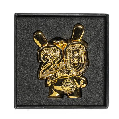 2024 CON EXCLUSIVE: 20th Anniversary Solid Metal Dunny Keychain - “Goldchrome” by Tristan Eaton (Limited Edition of 200)