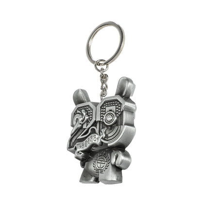 20th Anniversary Solid Metal Dunny Keychain - “Silverchrome” by Tristan Eaton (Limited Edition of 200)