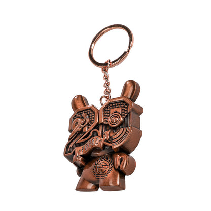 20th Anniversary Solid Metal Dunny Keychain - “Copperchrome” by Tristan Eaton (Limited Edition of 200)