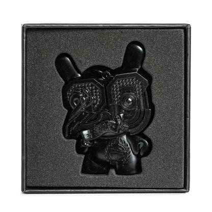 20th Anniversary Solid Metal Dunny Keychain - “Shock Black” by Tristan Eaton (Limited Edition of 200)