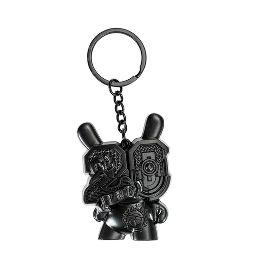 20th Anniversary Solid Metal Dunny Keychain - “Shock Black” by Tristan Eaton (Limited Edition of 200)