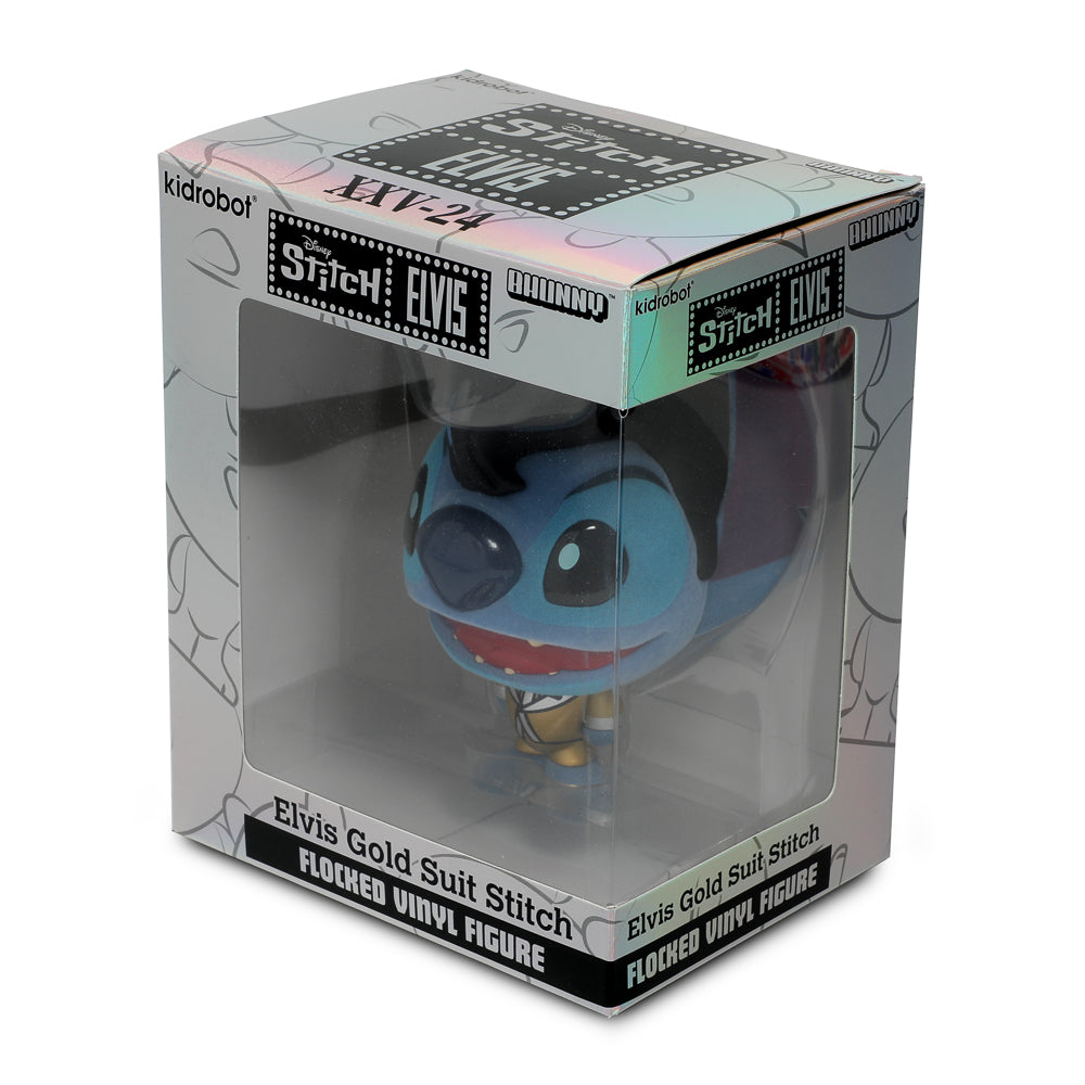 Disney Stitch - Gold Suit Elvis Bhunny 4” Flocked Vinyl Figure
