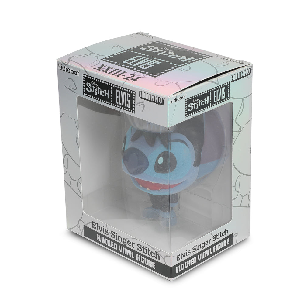 Disney Stitch - Singer Elvis Bhunny 4” Flocked Vinyl Figure