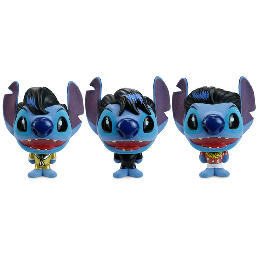 Disney Stitch - Elvis Bhunny 4” Flocked Vinyl Figure Set