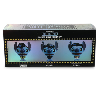 Disney Stitch - Elvis Bhunny 4” Flocked Vinyl Figure Set