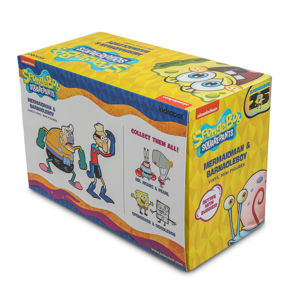 SpongeBob SquarePants - Mermaidman & Barnacleboy Vinyl Mini Figure 2-Pack