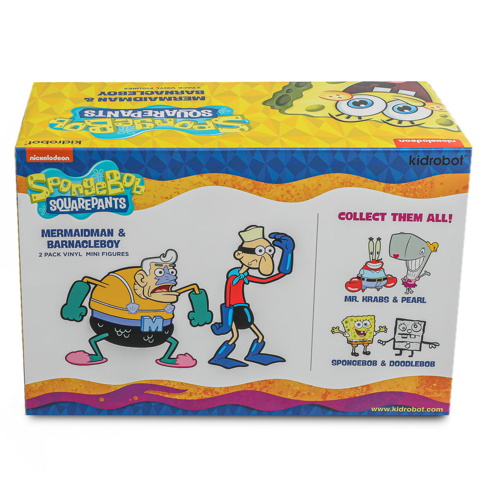 SpongeBob SquarePants - Mermaidman & Barnacleboy Vinyl Mini Figure 2-Pack