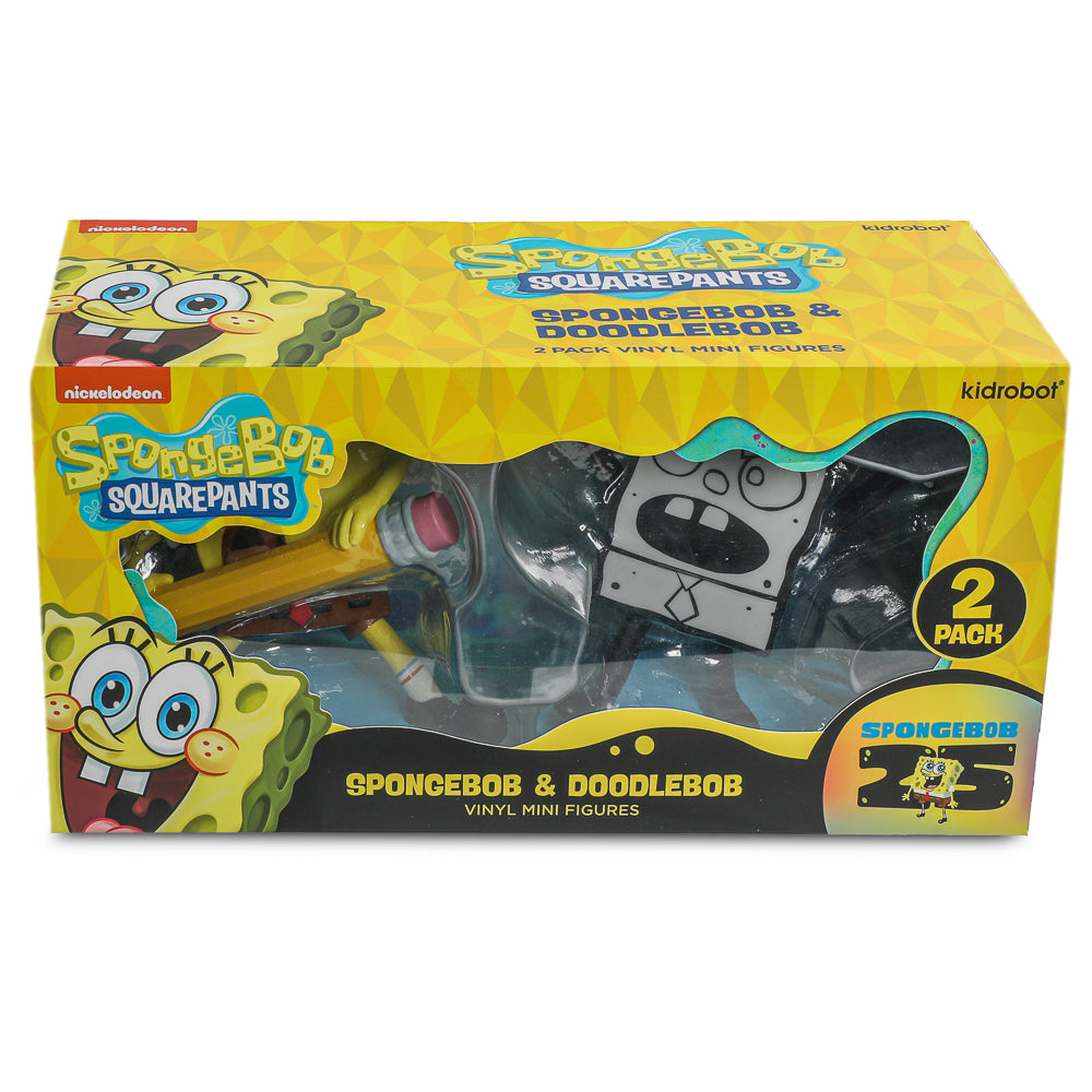 SpongeBob SquarePants - SpongeBob & DoodleBob Vinyl Mini Figure 2-Pack