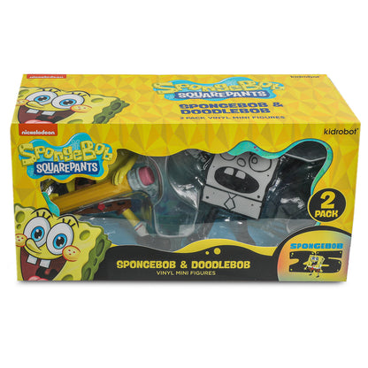 SpongeBob SquarePants - SpongeBob & DoodleBob Vinyl Mini Figure 2-Pack