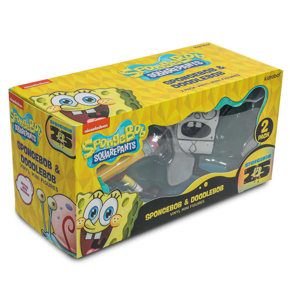 SpongeBob SquarePants - SpongeBob & DoodleBob Vinyl Mini Figure 2-Pack