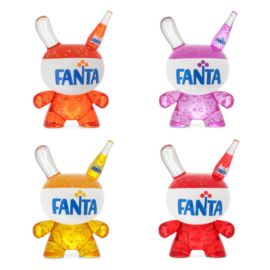 Kidrobot & Fanta® 3" Resin Dunny Art Figure 4-Pack