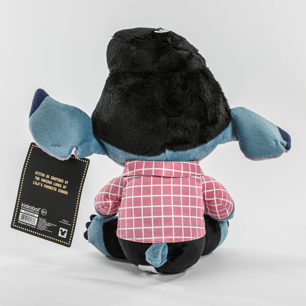 Disney Stitch - Pink-Checkered Elvis Phunny Plush
