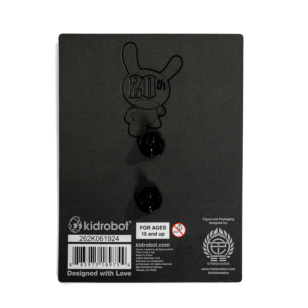 20th Anniversary Monochromic Dunny Pin by Tristan Eaton (Limited Edition of 500)