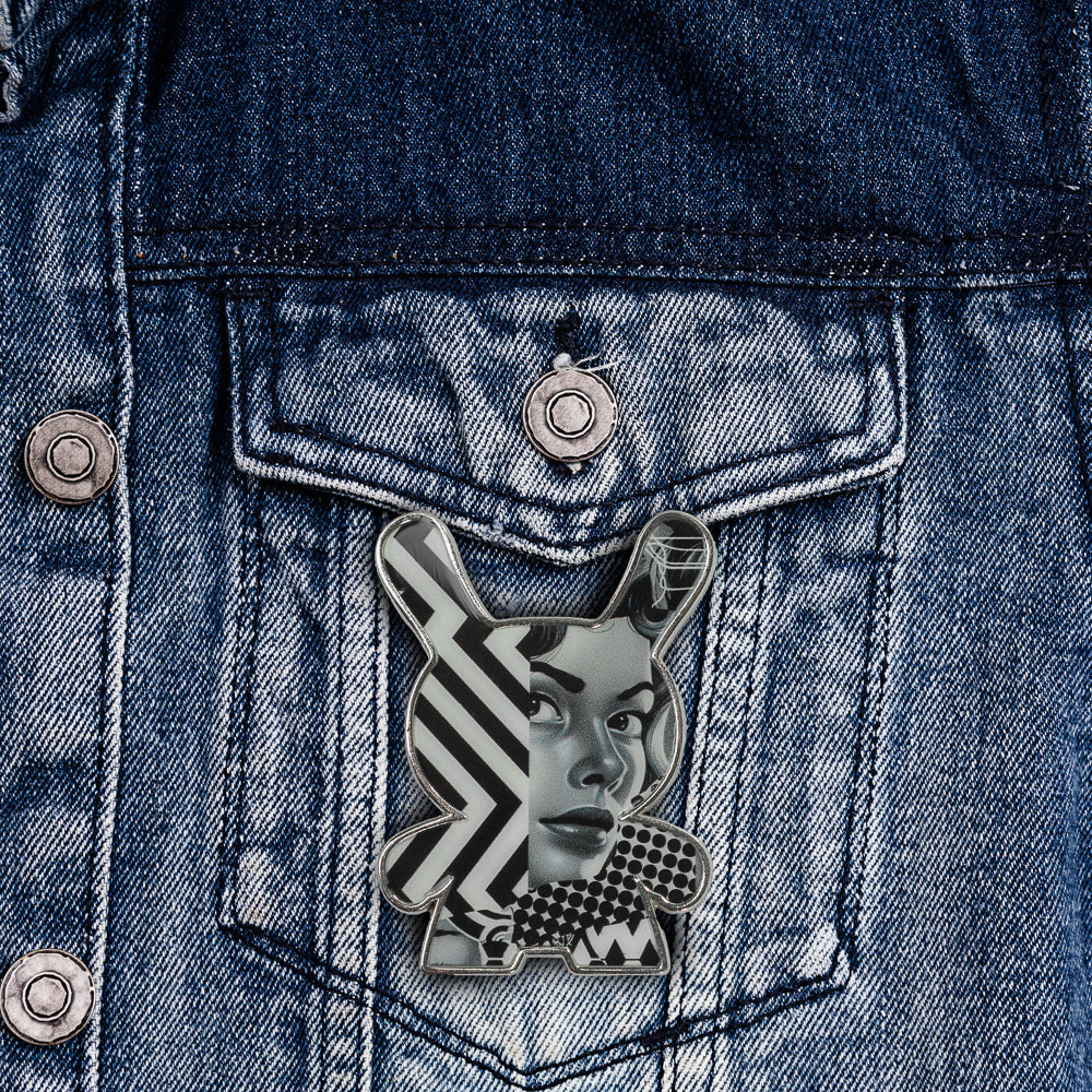 20th Anniversary Monochromic Dunny Pin by Tristan Eaton (Limited Edition of 500)