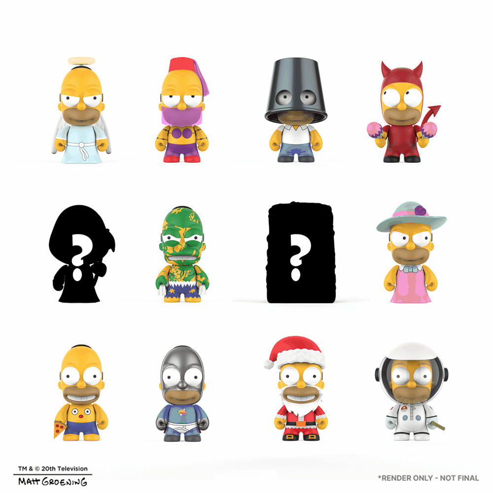 The Simpsons Many Faces of Homer Blind Box Mini Figure Series