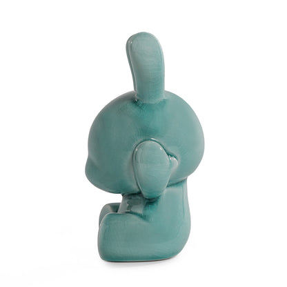Three Wise Dunnys 5” Porcelain 3-Pack – Blue Mist Crackle Glaze Edition