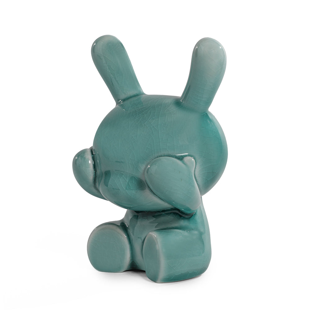 Three Wise Dunnys 5” Porcelain 3-Pack – Blue Mist Crackle Glaze Edition