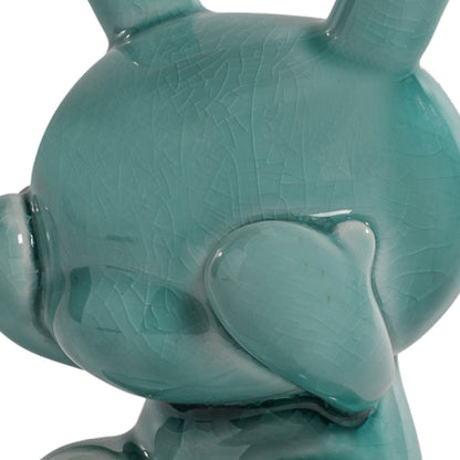 Three Wise Dunnys 5” Porcelain 3-Pack – Blue Mist Crackle Glaze Edition