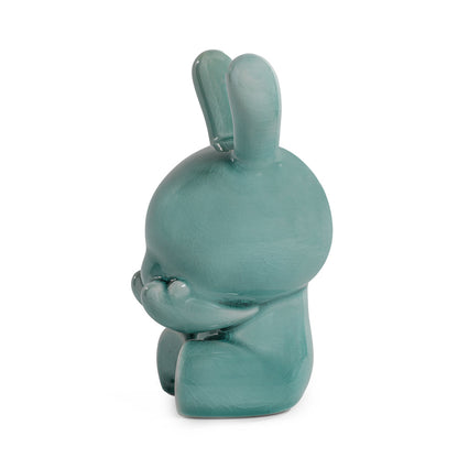 Three Wise Dunnys 5” Porcelain 3-Pack – Blue Mist Crackle Glaze Edition