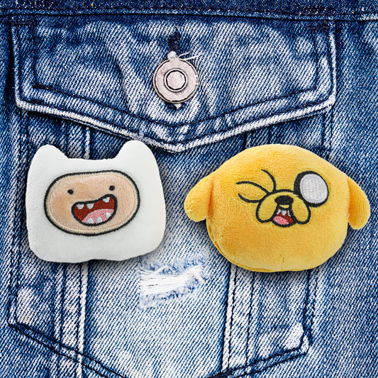 Adventure Time - Jake & Finn Plush Pin 2-Pack