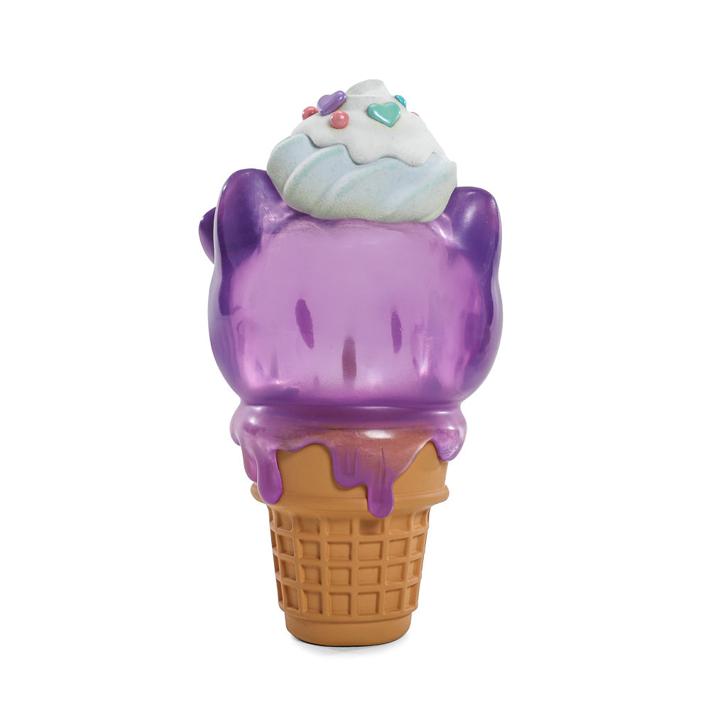 Hello Kitty® Ice Cream Cone Art Figure & Pin Bundle - Ube Edition - Kidrobot.com Exclusive (Limited Edition)