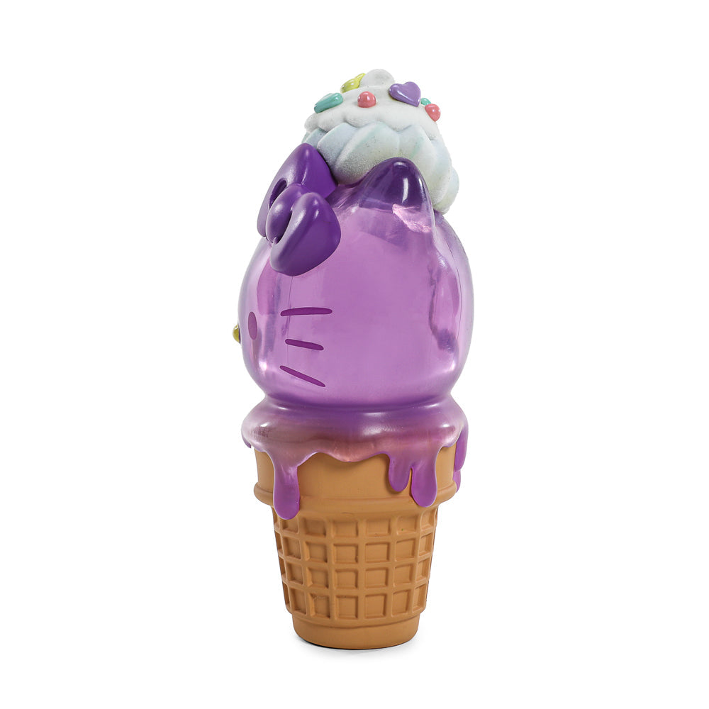 Hello Kitty® Ice Cream Cone Art Figure & Pin Bundle - Ube Edition - Kidrobot.com Exclusive (Limited Edition)