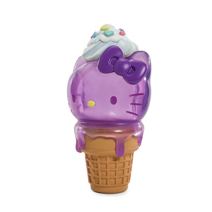 Hello Kitty® Ice Cream Cone Art Figure & Pin Bundle - Ube Edition - Kidrobot.com Exclusive (Limited Edition)