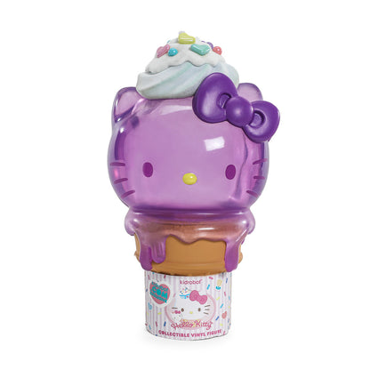 Hello Kitty® Ice Cream Cone 6” Vinyl Art Figure – Translucent Ube Edition - Kidrobot.com Exclusive (Limited Edition of 500)