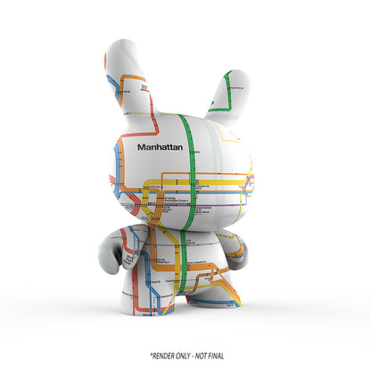 Metropolitan Transportation Authority x Kidrobot - MTA New York City Subway Map Dunny 8" Vinyl Art Figure (PRE-ORDER)