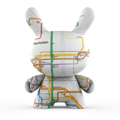 Metropolitan Transportation Authority x Kidrobot - MTA New York City Subway Map Dunny 8" Vinyl Art Figure (PRE-ORDER)