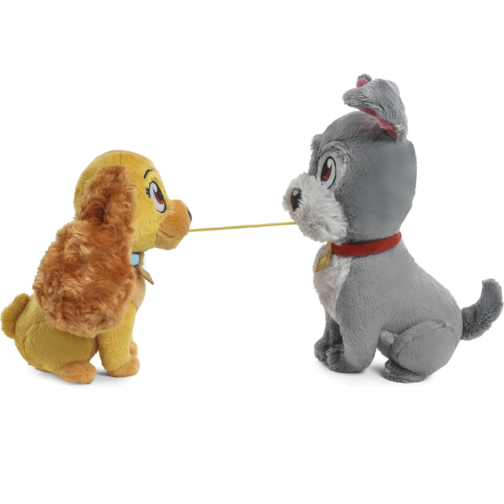 Disney Lady and the Tramp - Spaghetti Kiss Interactive Plush Set (FIRST LOOK)