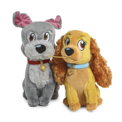 Disney Lady and the Tramp - Spaghetti Kiss Interactive Plush Set (FIRST LOOK)