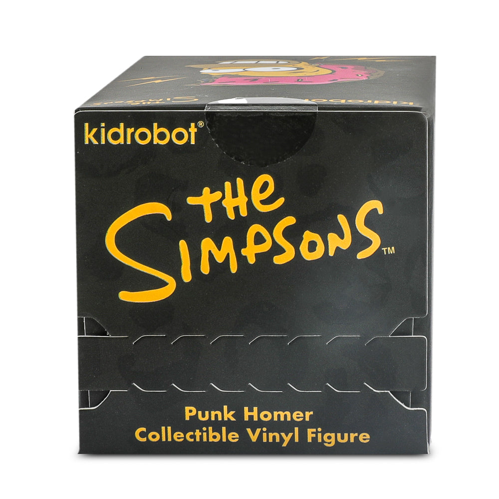 The Simpsons - Donut Riot Punk Homer 3" Vinyl Mini Figure - Crimson Glaze Edition - Kidrobot.com Exclusive (Limited Edition of 500)