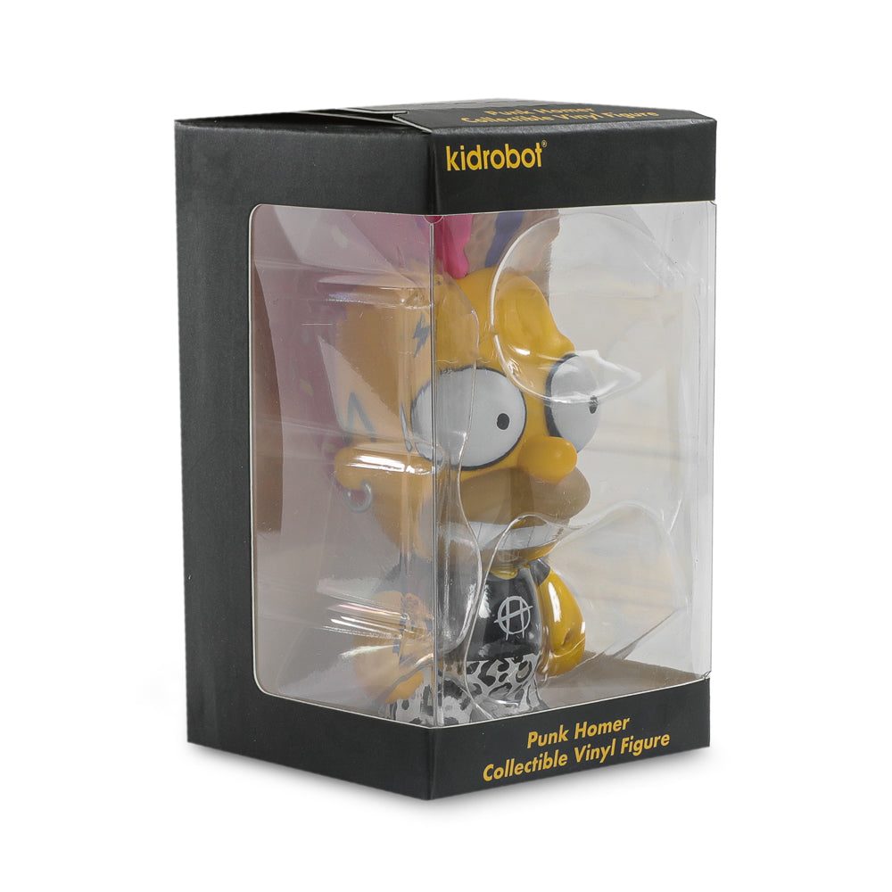 2025 CON EXCLUSIVE: The Simpsons - Donut Riot Punk Homer 3" Vinyl Mini Figure - Pink Glaze Edition (Limited Edition of 500)