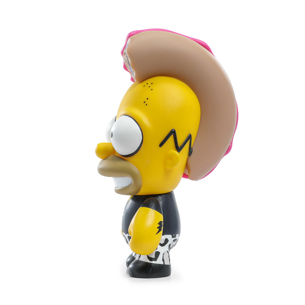 2025 CON EXCLUSIVE: The Simpsons - Donut Riot Punk Homer 3" Vinyl Mini Figure - Pink Glaze Edition (Limited Edition of 500)