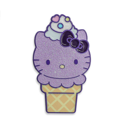Hello Kitty® Ice Cream Cone Art Figure & Pin Bundle - Ube Edition - Kidrobot.com Exclusive (Limited Edition)