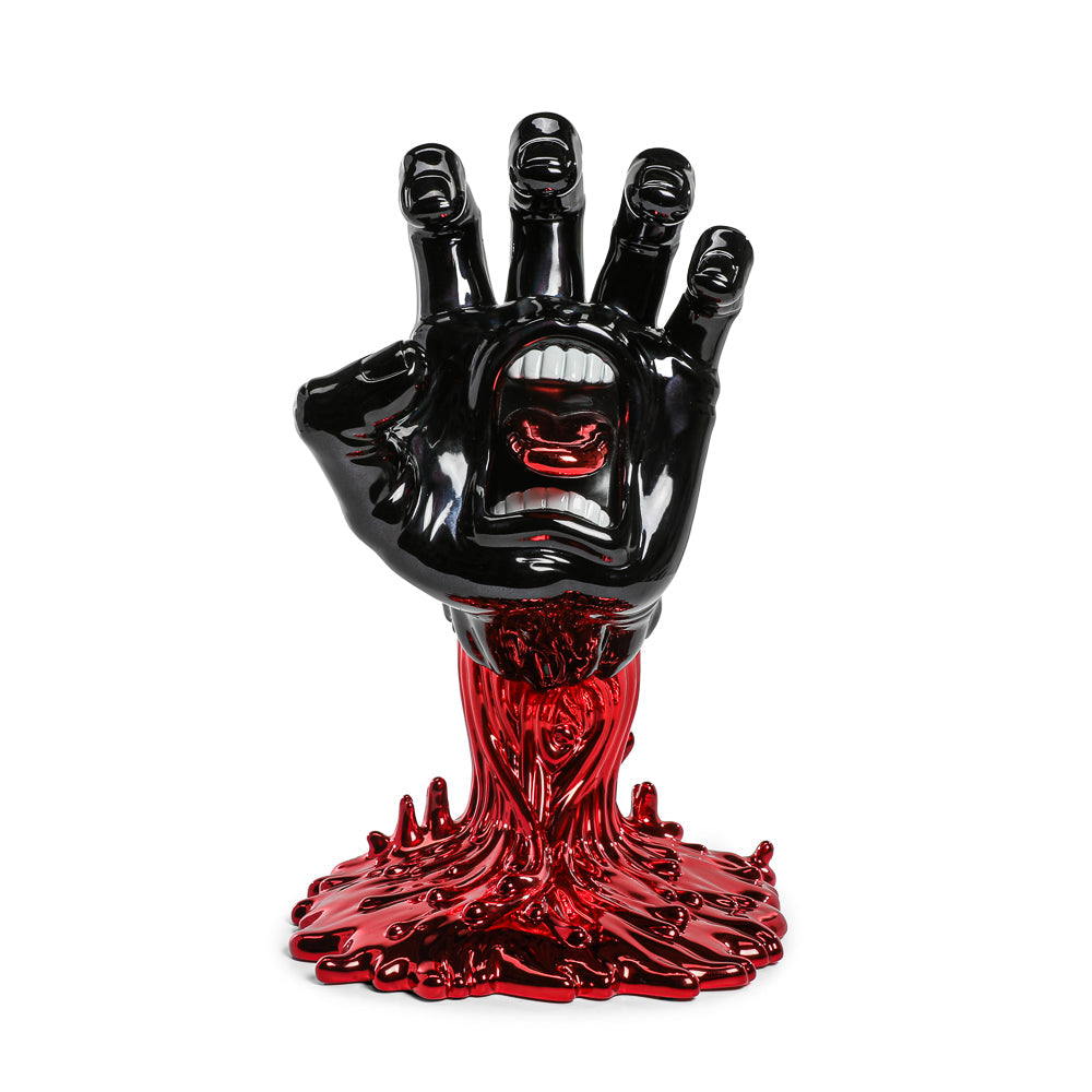 Santa Cruz Skateboards - 40th Anniversary Screaming Hand 9" Chrome Vinyl Art Figure - Blood Chrome Edition (Limited Edition of 500) (Kidrobot.com Exclusive)