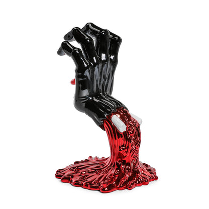 Santa Cruz Skateboards - 40th Anniversary Screaming Hand 9" Chrome Vinyl Art Figure - Blood Chrome Edition (Limited Edition of 500) (Kidrobot.com Exclusive)