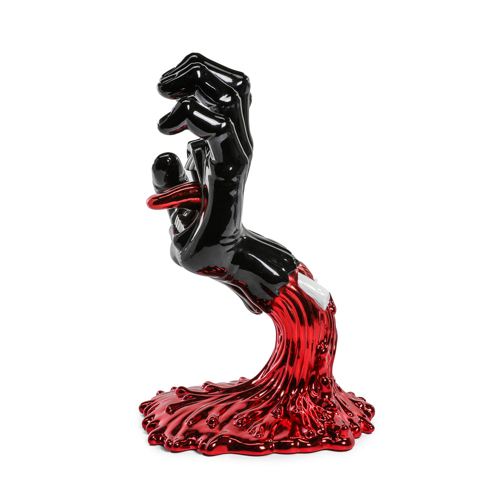Santa Cruz Skateboards - 40th Anniversary Screaming Hand 9" Chrome Vinyl Art Figure - Blood Chrome Edition (Limited Edition of 500) (Kidrobot.com Exclusive)