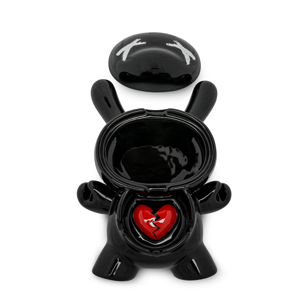 L.I.E. (LOVE ISN’T EASY) Dunny Ceramic Ashtray: BURNED Edition - Kidrobot.com Exclusive