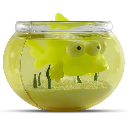 The Simpsons - Blinky in Fish Bowl 5.5” Glow-in-the-Dark Vinyl Art Figure (Radioactive Edition) - Kidrobot.com Exclusive - SOLD OUT!