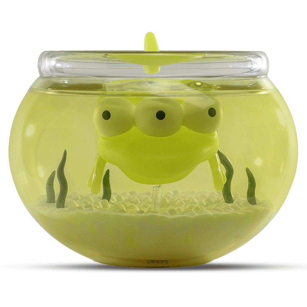 The Simpsons - Blinky in Fish Bowl 5.5” Glow-in-the-Dark Vinyl Art Figure (Radioactive Edition) - Kidrobot.com Exclusive - SOLD OUT!