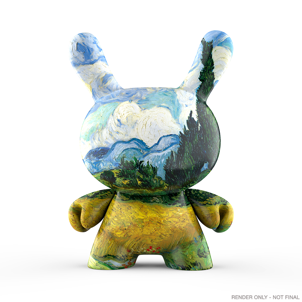 The Met 3" Showpiece Vinyl Art Dunny - Wheat Field with Cypresses by Vincent van Gogh (PRE-ORDER)