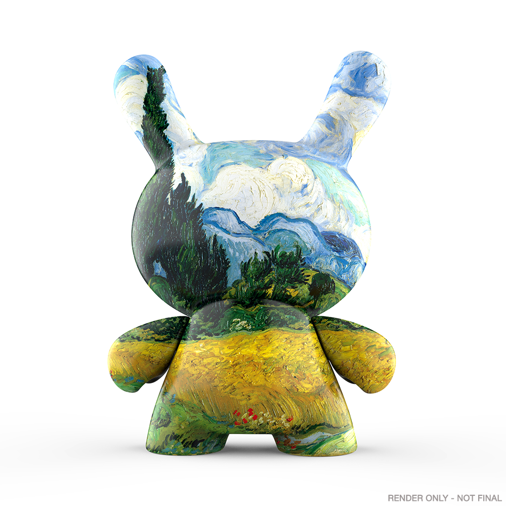 The Met 3" Showpiece Vinyl Art Dunny - Wheat Field with Cypresses by Vincent van Gogh (PRE-ORDER)