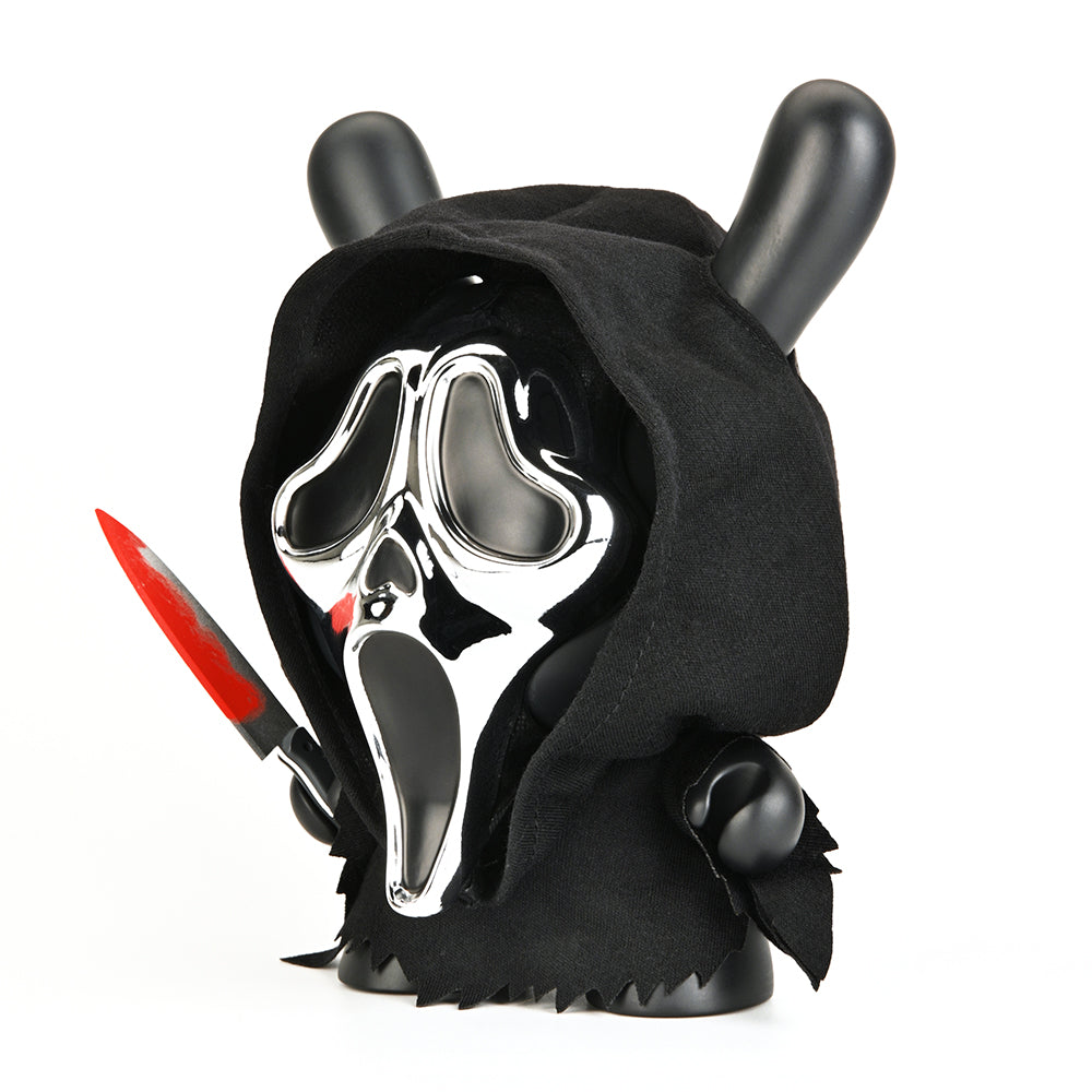 Ghost Face 8" Dunny Vinyl Art Figure - Chrome Mask Edition (PRE-ORDER)