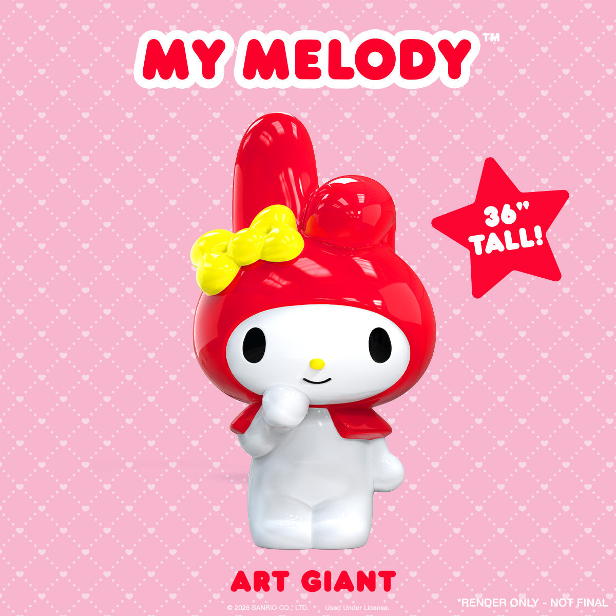 Hello Kitty® and Friends My Melody™ 36” Art Giant (PRE-ORDER)