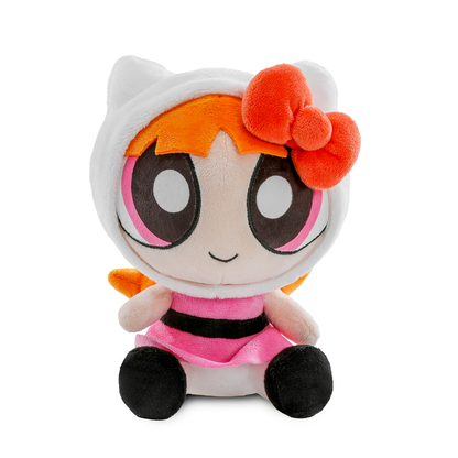 Hello Kitty® and Friends x The Powerpuff Girls - Blossom as Hello Kitty® Phunny Plush (PRE-ORDER)