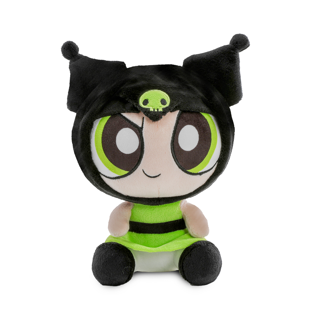 Hello Kitty® and Friends x The Powerpuff Girls - Blossom as Hello Kitty®, Bubbles as Cinnamoroll™, and Buttercup as Kuromi™ Phunny Plush Bundle 3-Pack (PRE-ORDER)