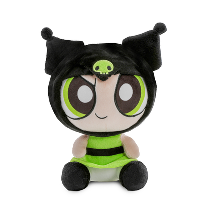 Hello Kitty® and Friends x The Powerpuff Girls - Blossom as Hello Kitty®, Bubbles as Cinnamoroll™, and Buttercup as Kuromi™ Phunny Plush Bundle 3-Pack (PRE-ORDER)