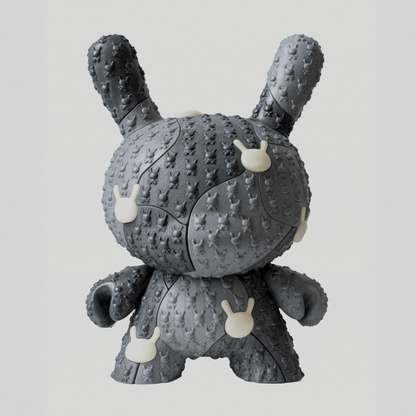 Kidrobot x Locknesters Puzzle Dunny 20" Glow-in-the-Dark Art Figure - Monochrome Edition - Kidrobot.com Exclusive (Limited Edition of 20)
